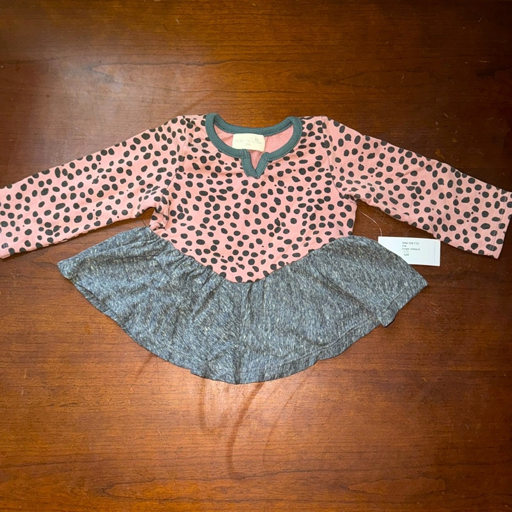 Miki Miette 12m Long Sleeve Too in Jungle NWT